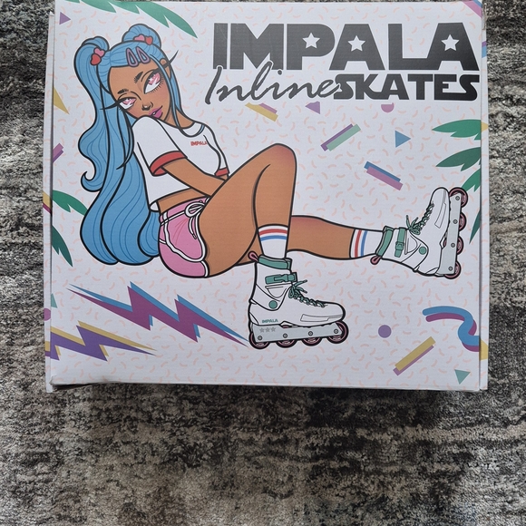 Blue and Pink IMPALA Roller Skates - Picture 2 of 6